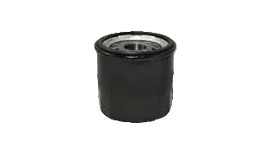 This is an image of a black oil filter compatible with various car models from brands such as Kia, Hyundai, and Honda.
