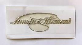 Side Film Lettering Badge Laurin & Klement Original Skoda