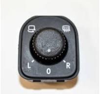 Switch For Exterior Mirror Adjustment Black/White Original Skoda Superb