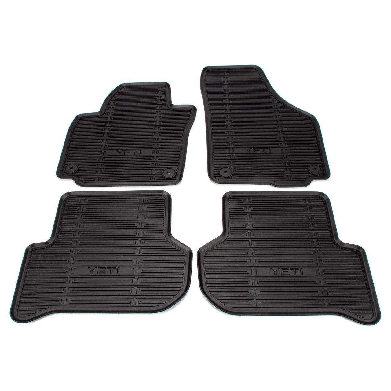 Set Of Rubber Rugs Original Skoda Yeti