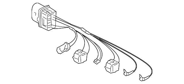 مجموعة أسلاك محول المصابيح الأمامية الأصلية VW Group 6F0971671 S