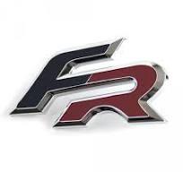 FR Logo Made From Chrome Red/Black Original Seat