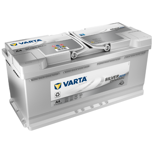 VARTA Silver Dynamic Car Batteries DIN 105 AGM SILVER Left Polar