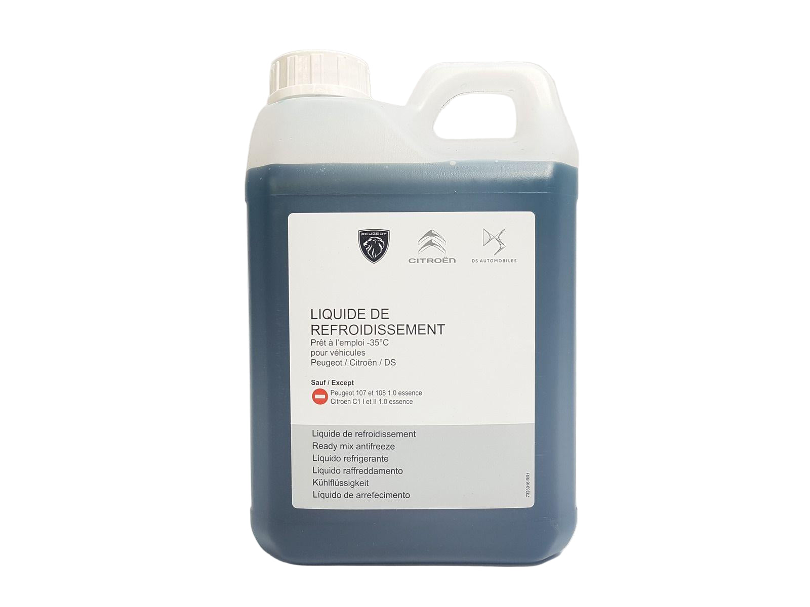 Coolant Water 2L. Original PEUGEOT - CITROEN - DS