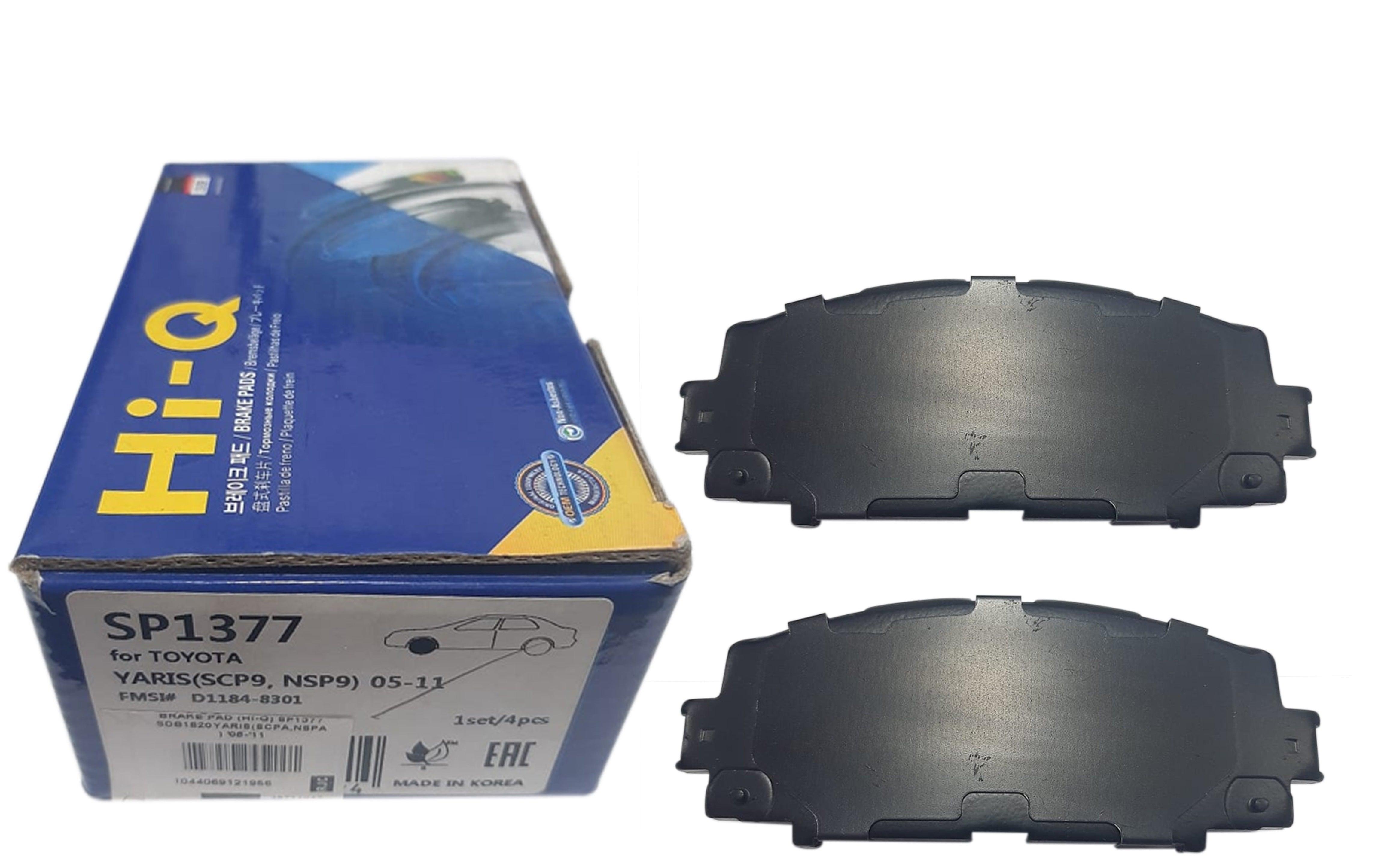 Front Brake Pads Set Hi-Q For Toyota Yaris 2008 - 2012 - N Auto Express